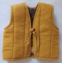 Load image into Gallery viewer, Kiddies Reversible Gilets Leopard Fleece