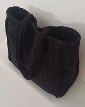 Load image into Gallery viewer, Mara Weekender Bag Black Jumbo Corduroy