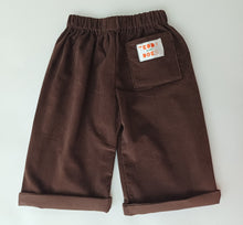 Load image into Gallery viewer, Kiddies Wide Leg Brown Trousers