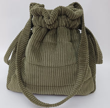 Load image into Gallery viewer, EMMA Bag Small Olive Green Corduroy