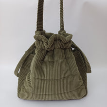 Load image into Gallery viewer, EMMA Bag Small Olive Green Corduroy