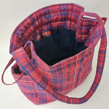 Load image into Gallery viewer, EMMA Bag Small Red + Blue Plaid