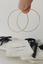 Load image into Gallery viewer, Clash Slim L Gold Hoop Earrings