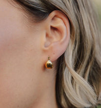 Load image into Gallery viewer, Gold Teardrop Hoop Earrings