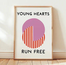 Load image into Gallery viewer, Young Hearts Run Free Retro Music Home Decor Wall Art