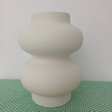 Load image into Gallery viewer, Double White Ceramic Vase