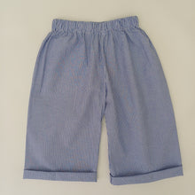Load image into Gallery viewer, Kiddies Wide Leg Trousers Blue Stripe