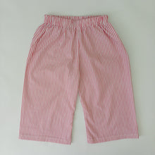 Load image into Gallery viewer, Kiddies Wide Leg Trousers Red Stripe