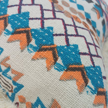 Load image into Gallery viewer, Aztec Fringe Cotton Cushion.