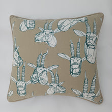 Load image into Gallery viewer, Antelope Animal Print Cotton Cushion.