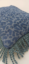 Load image into Gallery viewer, Clutch Fringe Leopard Denim