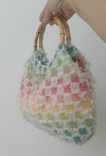 Load image into Gallery viewer, Round Bamboo Handle Boho Bag