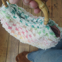 Load image into Gallery viewer, Round Bamboo Handle Boho Bag