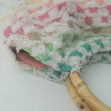 Load image into Gallery viewer, Round Bamboo Handle Boho Bag