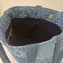 Load image into Gallery viewer, Faded Denim Patched Quilted Mara Bag