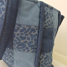 Load image into Gallery viewer, Dark Denim Patched Quilted Mara Bag