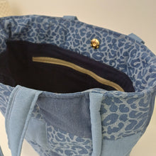 Load image into Gallery viewer, Faded Denim Patched Quilted Mara Bag