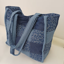 Load image into Gallery viewer, Faded Denim Patched Quilted Mara Bag