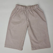 Load image into Gallery viewer, Kiddies Wide Leg Trousers Brown Stripe 1-2 years