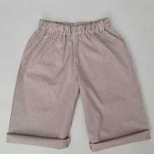 Load image into Gallery viewer, Kiddies Wide Leg Trousers Brown Stripe 1-2 years