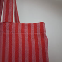 Load image into Gallery viewer, Stripe Tote Red + Pink