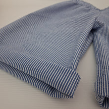 Load image into Gallery viewer, Kids Wide Leg Trousers Blue Woven Cotton 1 - 2 Years