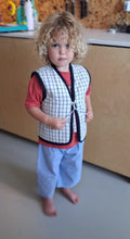 Load image into Gallery viewer, Kids Gilet Checkered Blue 2-4 years