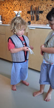 Load image into Gallery viewer, Kids Gilet Checkered Blue 2-4 years