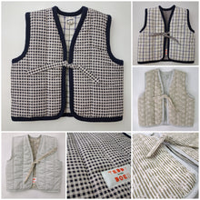Load image into Gallery viewer, Kids Gilet Olive Stripe 1 - 2 years