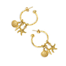 Load image into Gallery viewer, Charm Hoop Earrings
