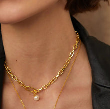 Load image into Gallery viewer, Small Link Gold Base Chain Necklace